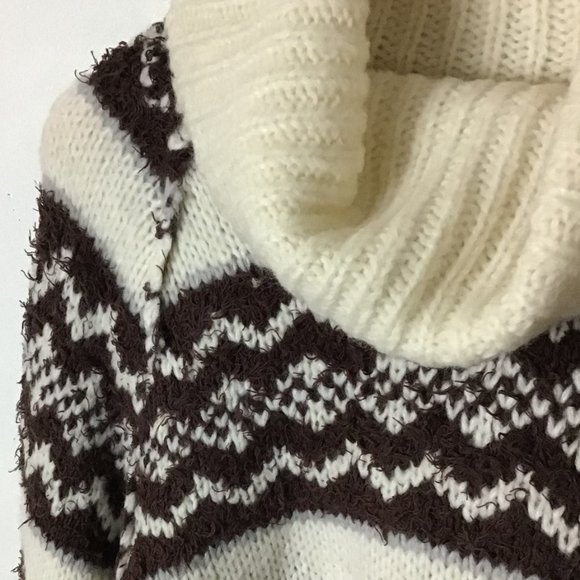 FREE PEOPLE Check Me Out Winter Fog Pullover Sweather - Picture 9 of 16